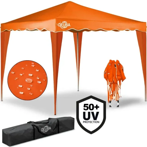 Faltpavillon Capri - Popup 3x3m orange