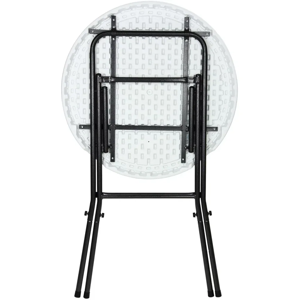 Bartbare Kunststoffklappbar Ø80cm weiß