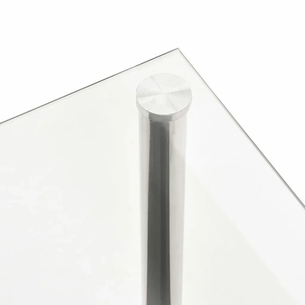 Couchtisch 110x43x60 cm gehärtetes Glas transparent