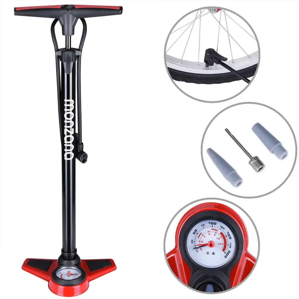 Hochdruck-Luftpumpe mit Manometer