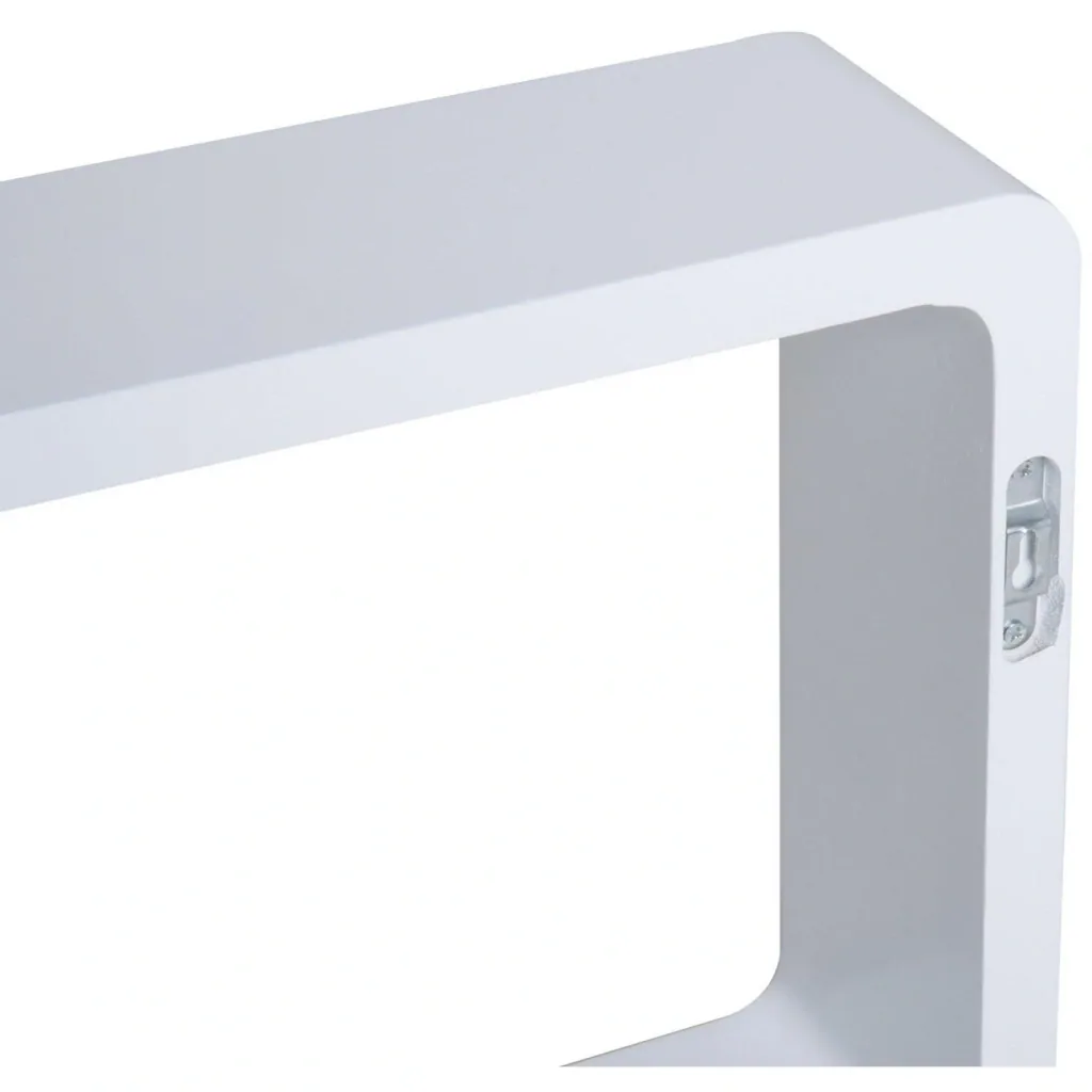 Wandregal Hängeregal 3er Set Cube MDF Weiß