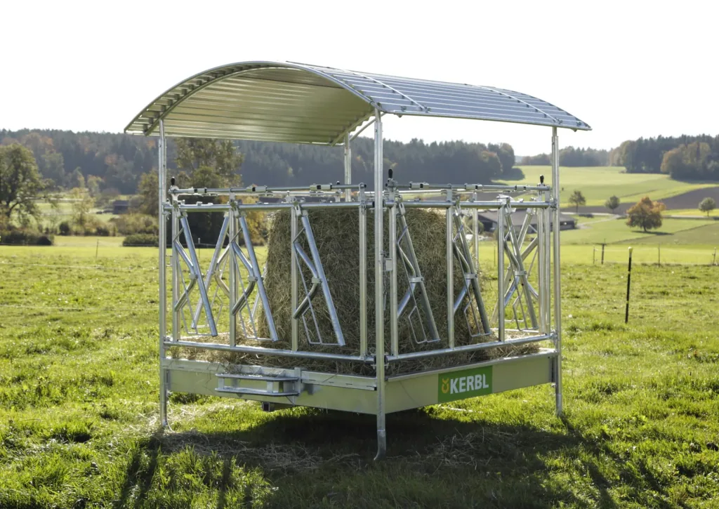 Viereckraufe "Standard" mit Selbstfangfressgitter