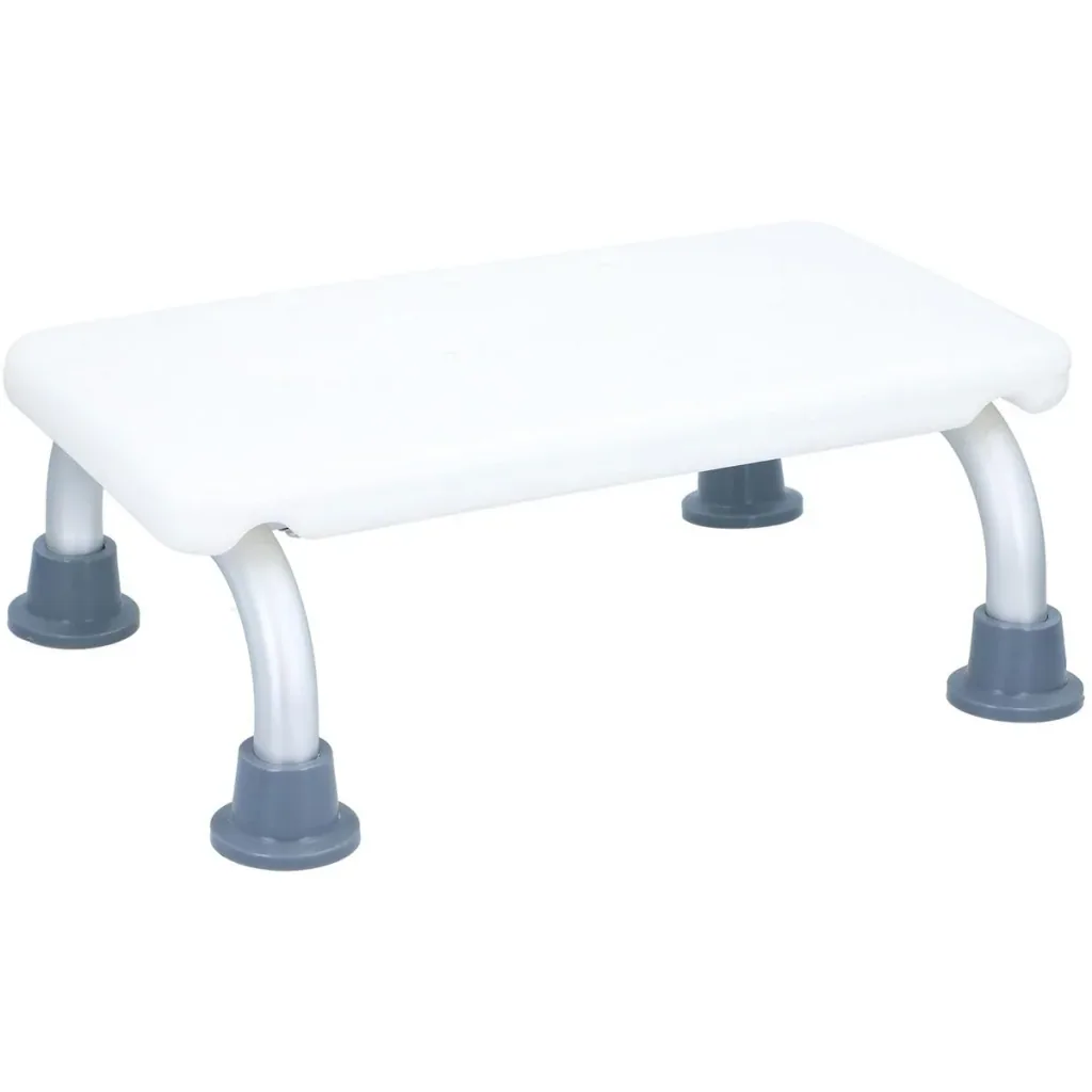 Vivamore Schritt / Hocker - Badezimmer - 40x31x14,5cm - Weiß