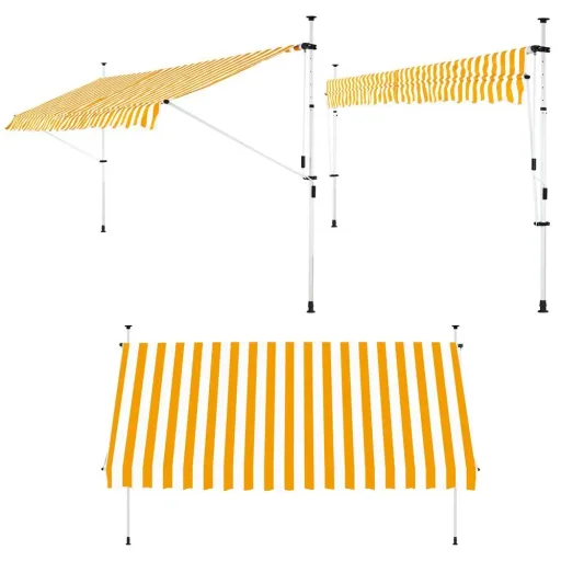 Klem Baldachin gelb/weiß 300cm