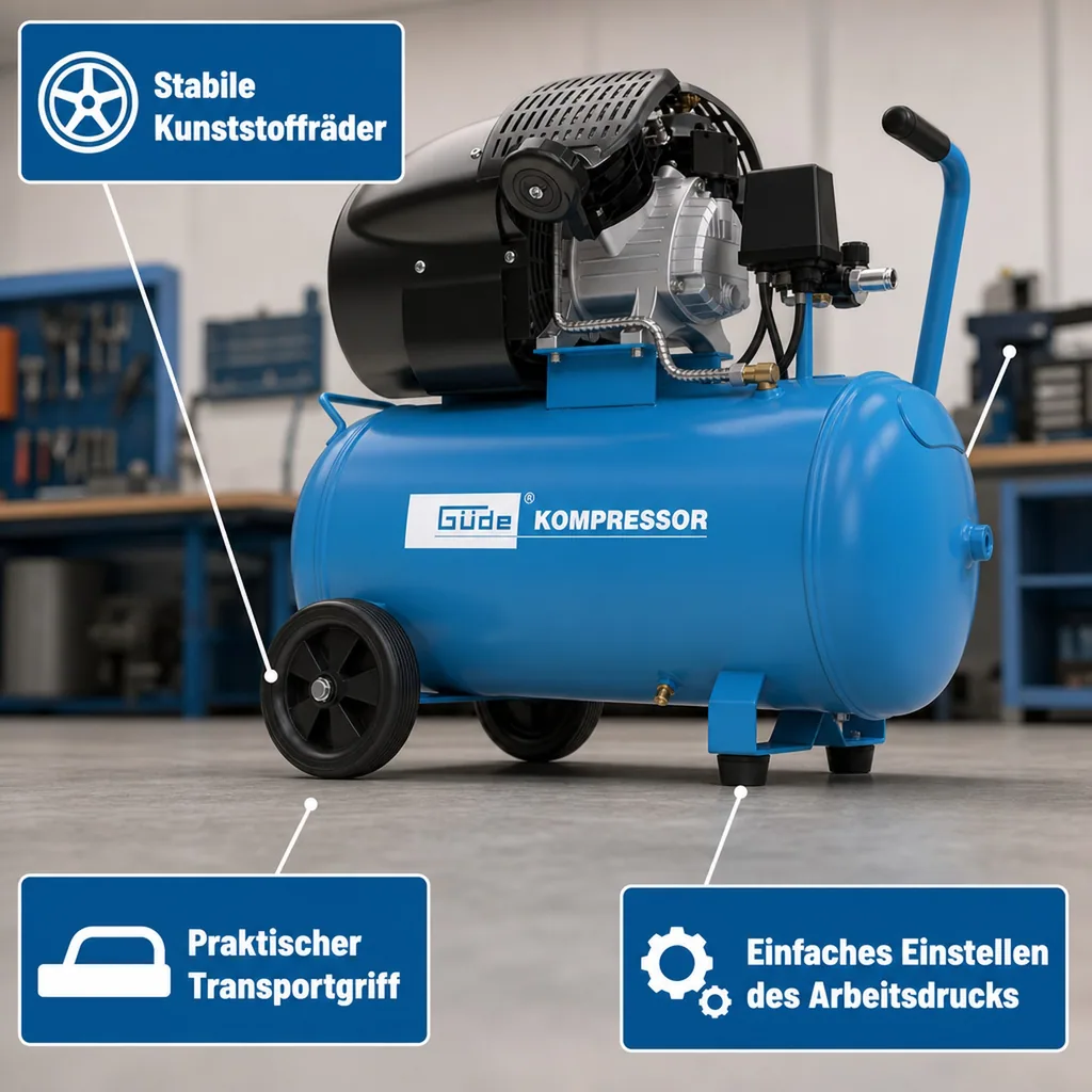 Kompressor-Set 405/10/50, 15-teilig