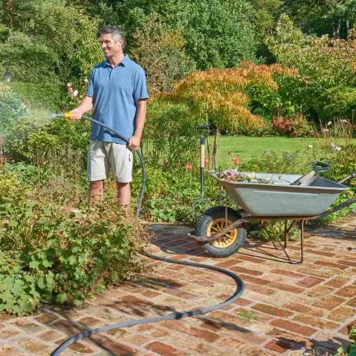 Gartenschlauch / Tuffhoze - 12,5m - Grau - knickfrei - UV-beständig - 8112 1242