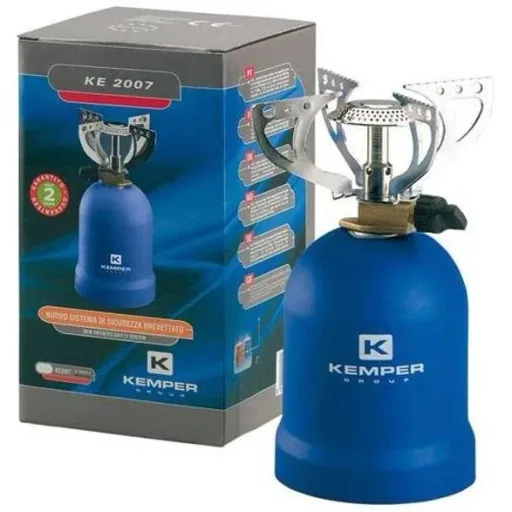 Gasherd mit 4 Stützen 1200 Watt Blau