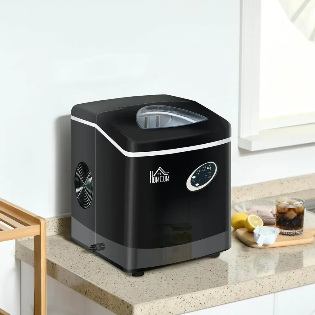 Eiswürfelbereiter 15kg/24h 1,9L mit 3,2L Wassertank 36,7 x 29,7 x 37,8 cm