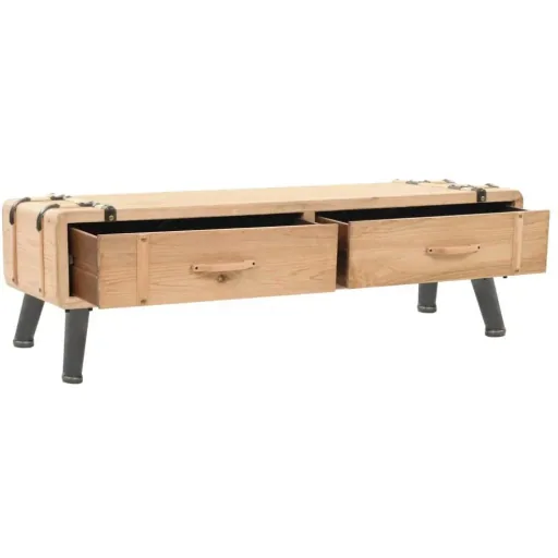 TV-Schrank 120x33x35 cm aus massivem Kiefernholz