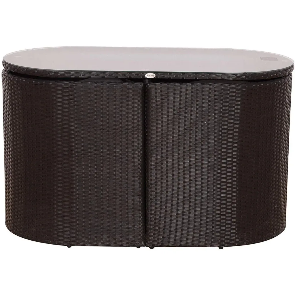 Polyrattan Gartenmöbel als 7-teiliges Set