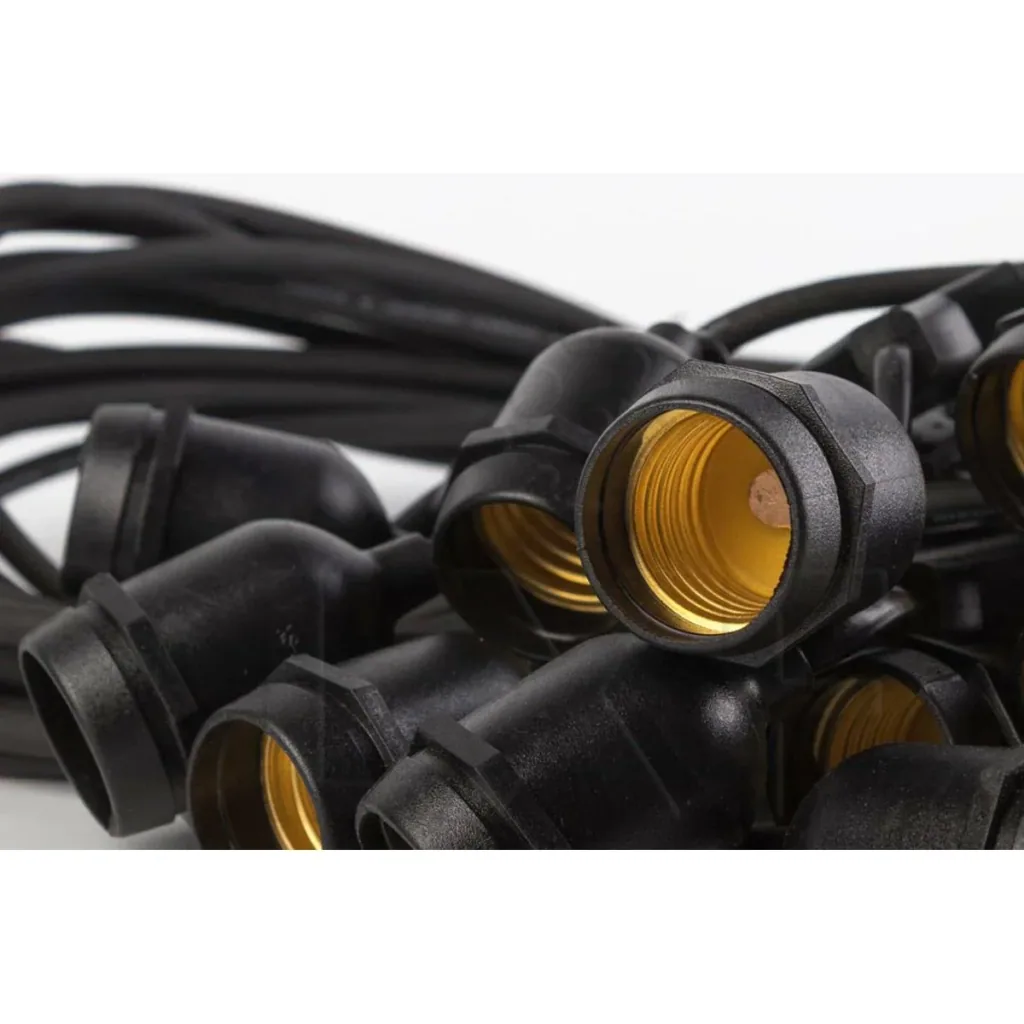 VT-7135 Lichtkabel - Wasserdicht - 10 E27-Armaturen - 5 Meter