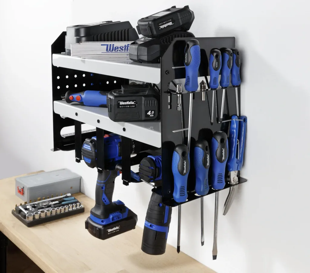 Werkstatt Wandregal für Elektro- und Handwerkzeuge