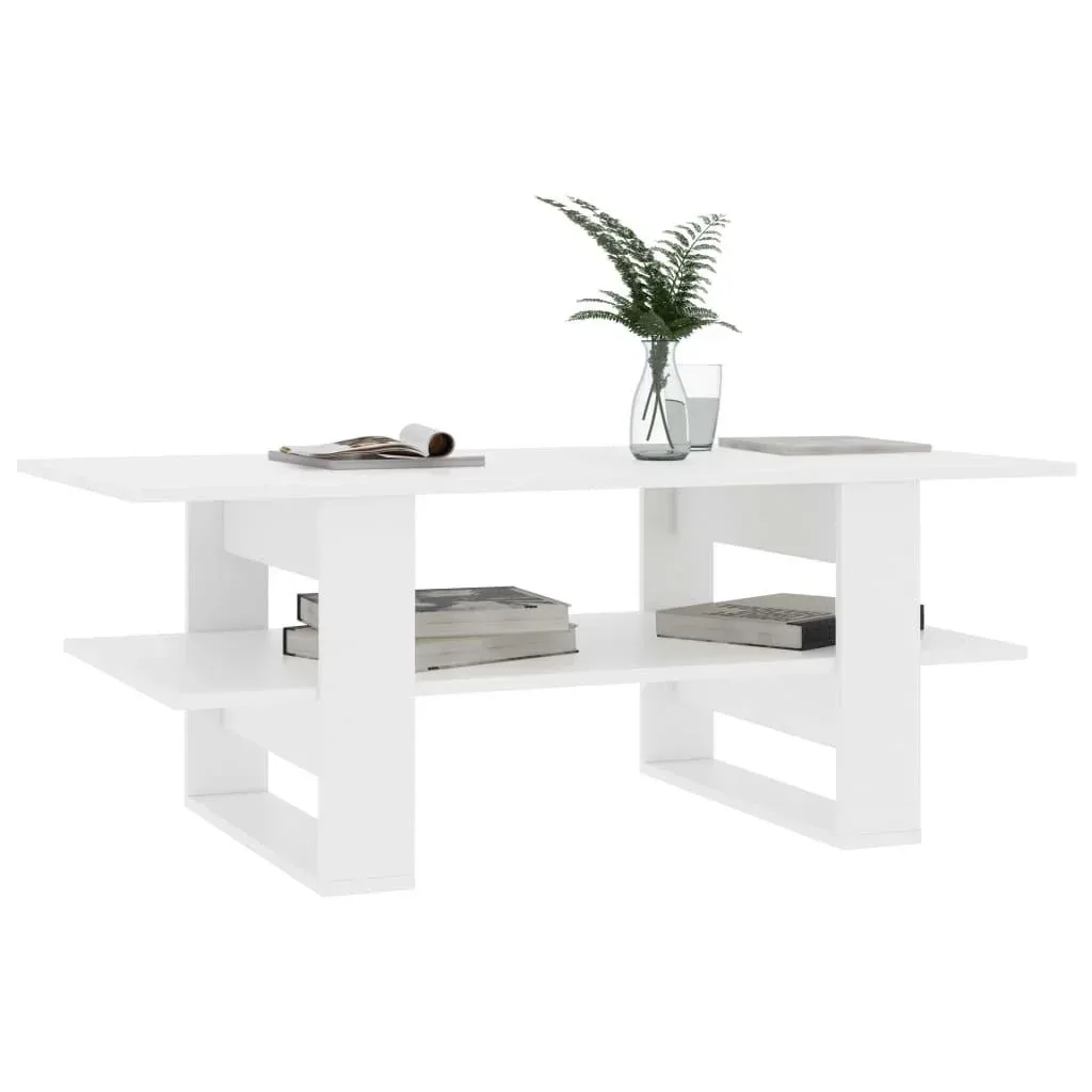 Couchtisch 110x55x42 cm Spanplatte weiß