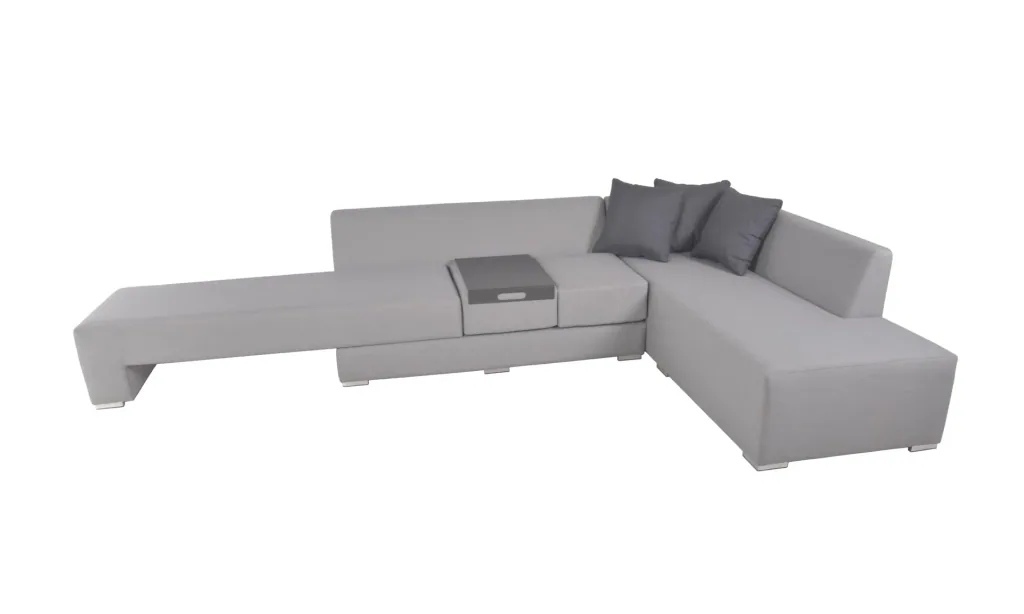 Lounge-Set WELLINGTON, 3tlg., Aluminium, inkl. Auflagen