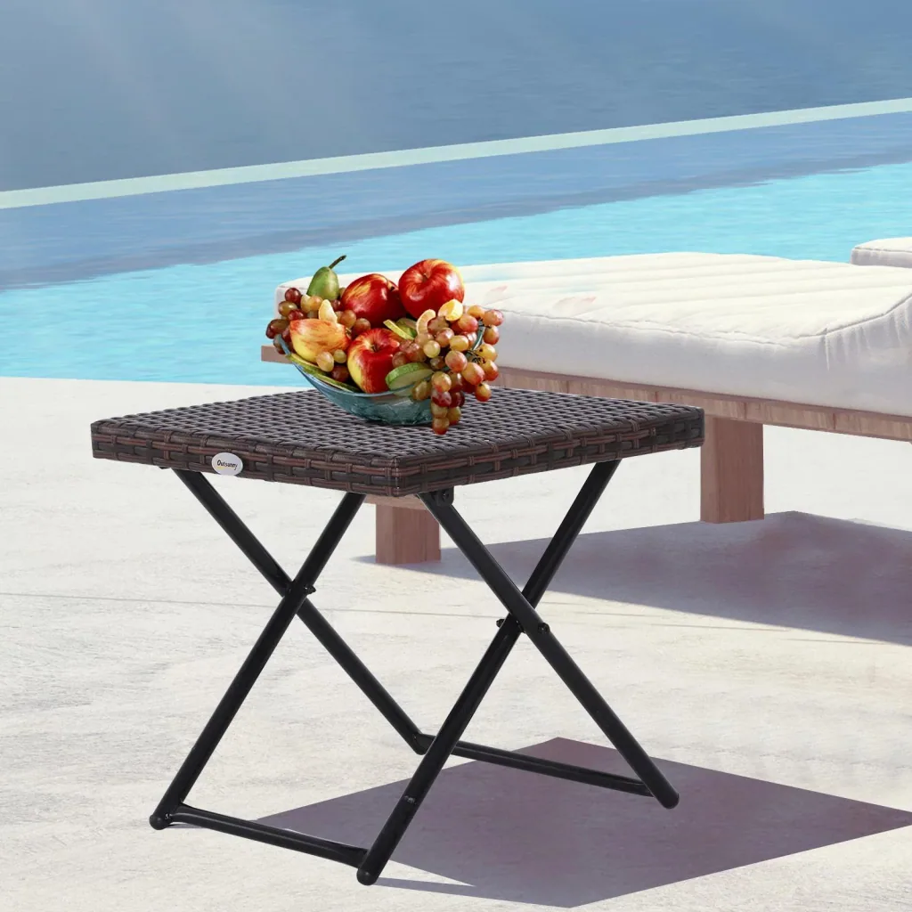 Polyrattan Gartentisch klappbar