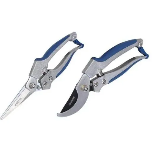 2-teilige Aluminium-Baumschere inklusive 4-teiligem Gartenwerkzeug-Set