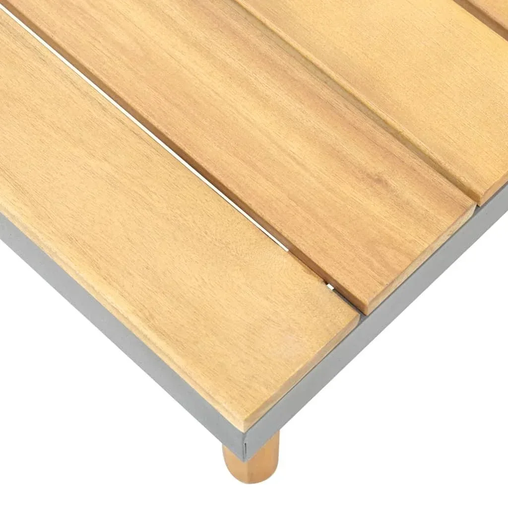 Gartentisch 60x60x31,5 cm Akazienholz massiv