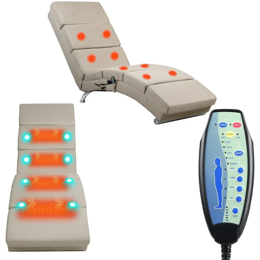 Relaxliege London mit Massage- und Heizfunktion