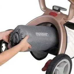 Kinderwagen-Fußsack Grau | Teddy | Maxi-Cosi | mit Aufbewahrungstasche