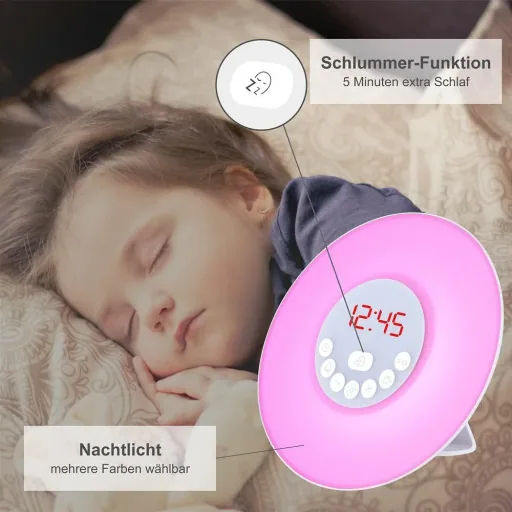 LED-Lichtuhr Sonnenaufgang