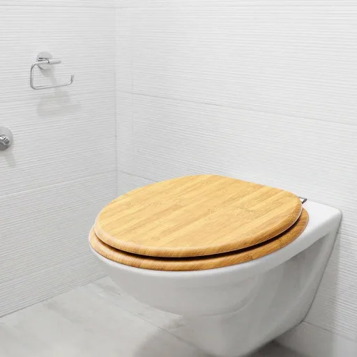 MDF-Toilettensitz Bambus mit Absenkautomatik