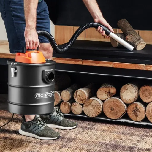 Aschesauger schwarz/orange 1200 Watt