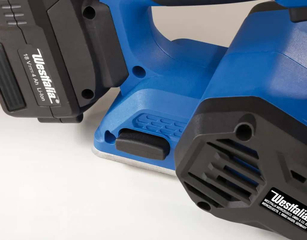 Akku Hobel 18 Volt Li-Ion AH18 inkl. Akku 2,0 Ah und Ladegerät