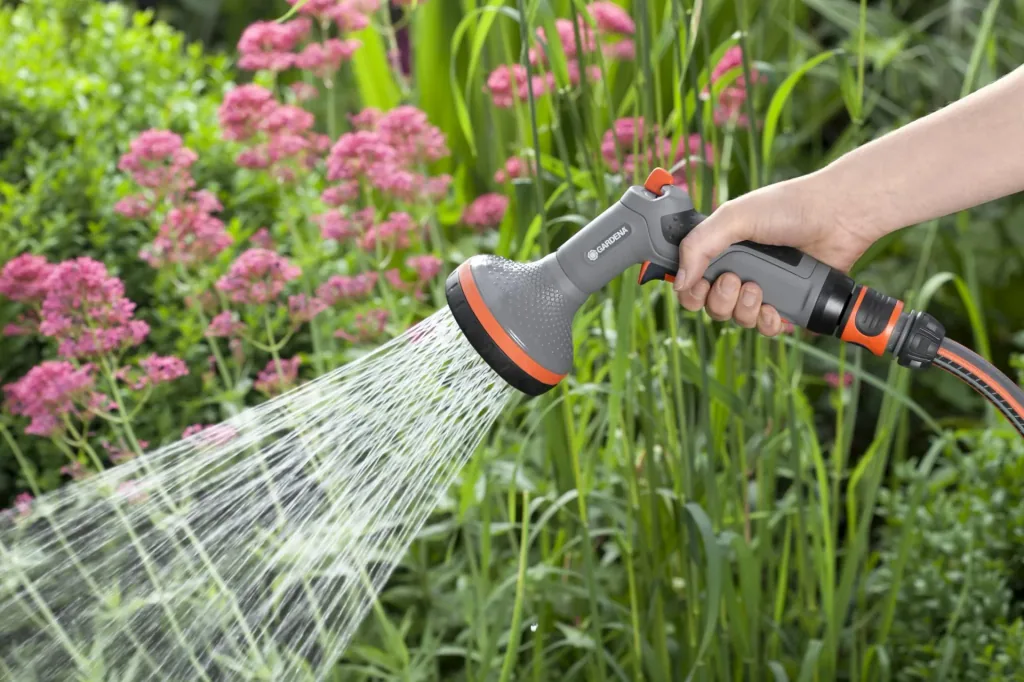 Comfort Brause für Beete, Impulsauslöser mit Arretierungsfunktion