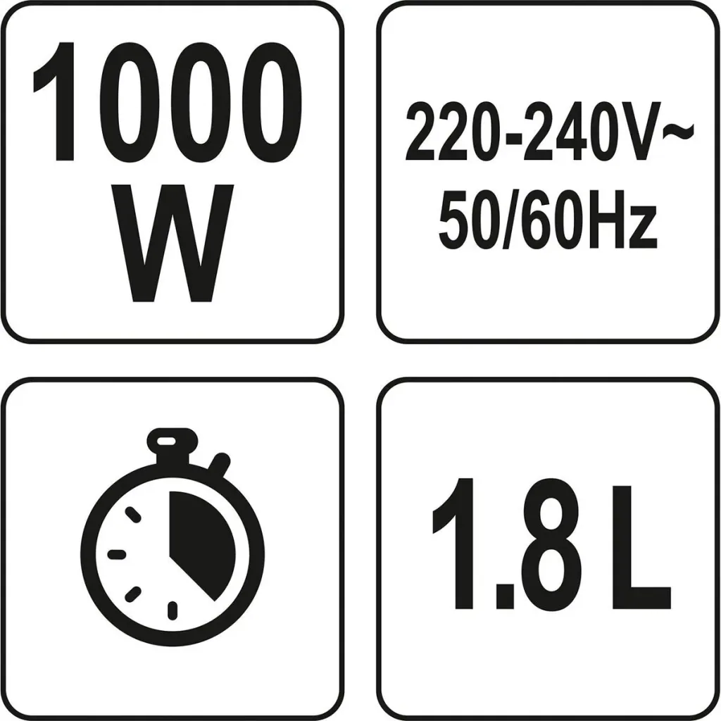 Kaffeemaschine mit Zeitschaltuhr - 1,8L - 1000W