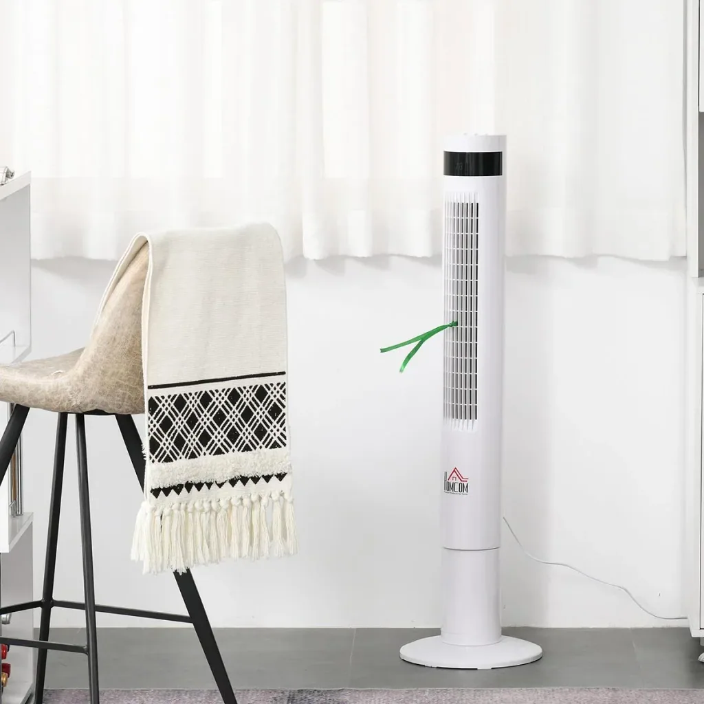 Turmventilator mit Fernsteuerung weiß