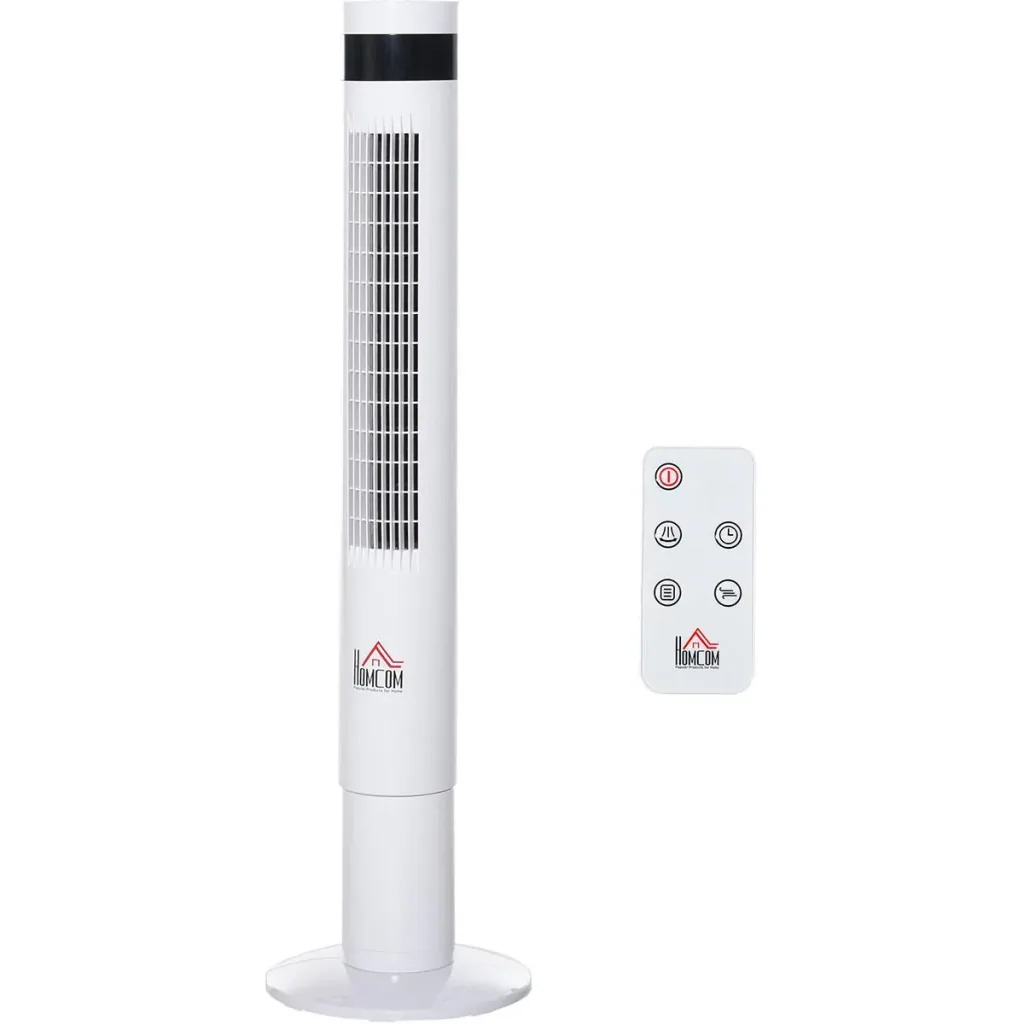 Turmventilator mit Fernsteuerung weiß