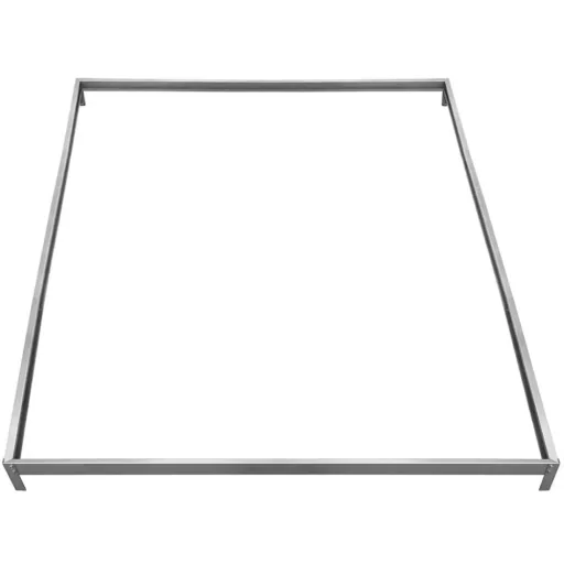 Aluminium-Gewächshaus 5,85 m³ mit Oberlicht, Regenrinne und Fundament