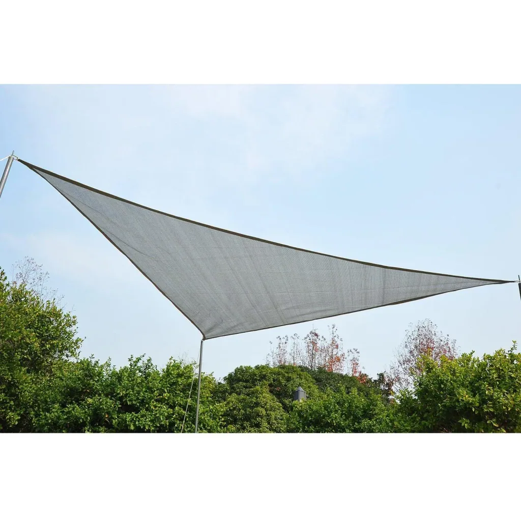 Sonnensegel (grau) Sonnenschutz Dreieck HDPE(3x3x3m)