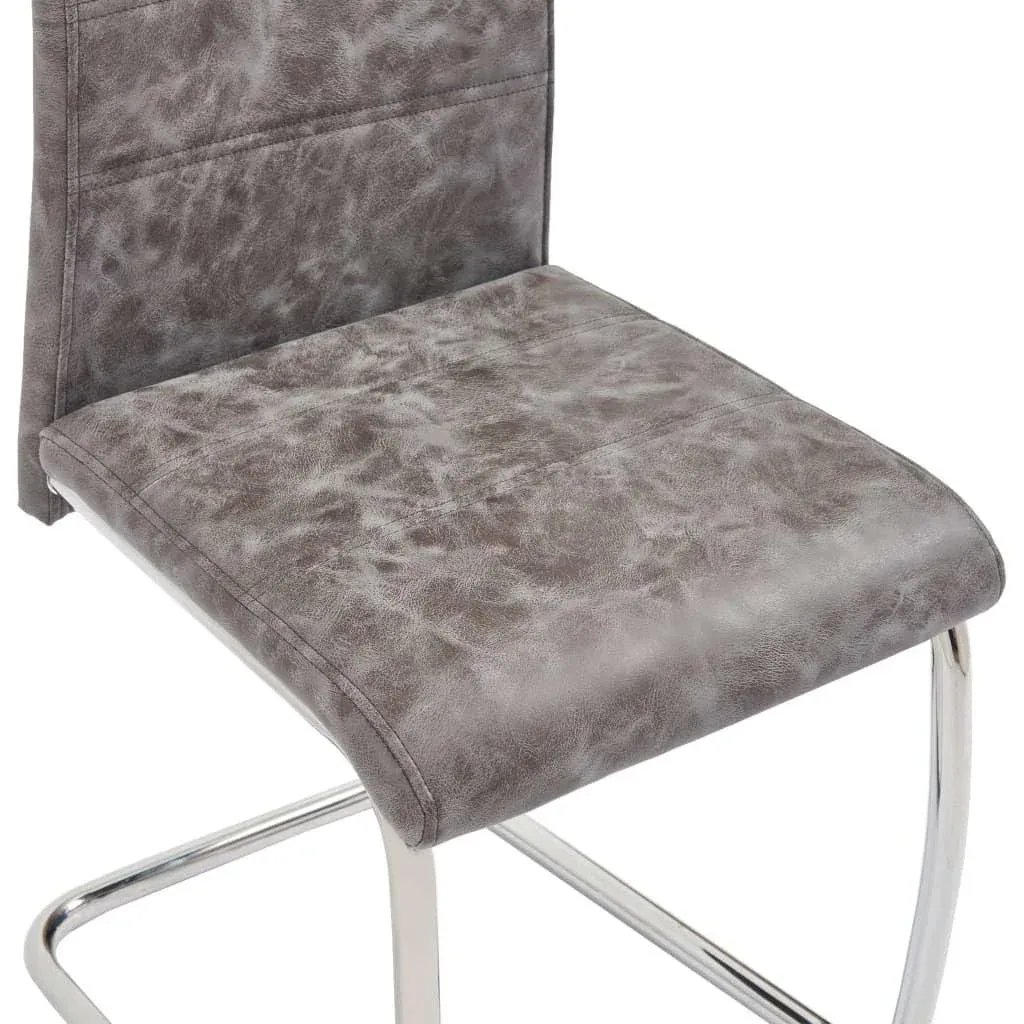 Esszimmerstühle 2-Sitzer Leder braun