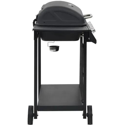 Gasgrill mit 6 Kochstellen Stahl schwarz