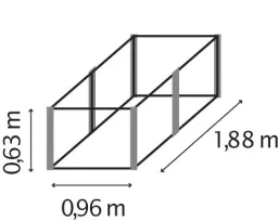 Hochbeet Meta 630, Granit
