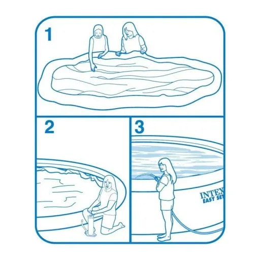Easy Set Pool 305 x 76 cm mit 12-Volt-Filterpumpe