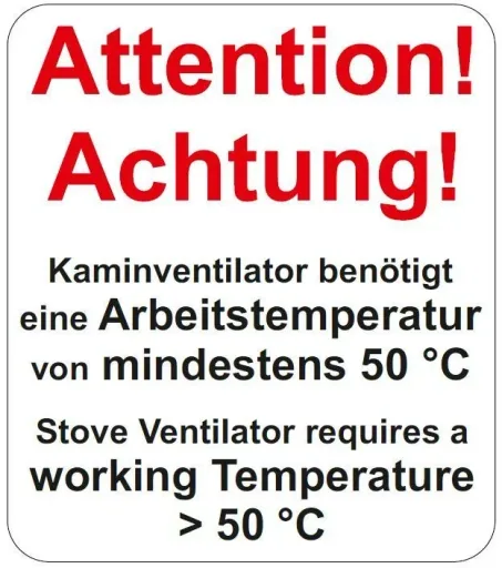 Kaminventilator für Rohre
