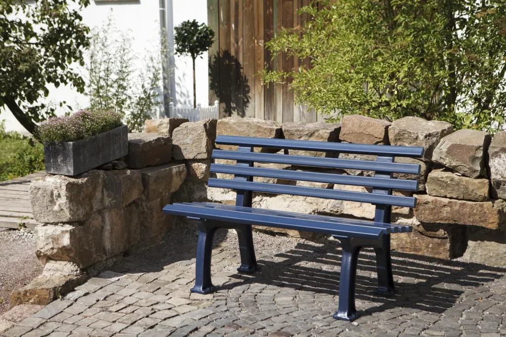 Gartenbank Ibiza blau
