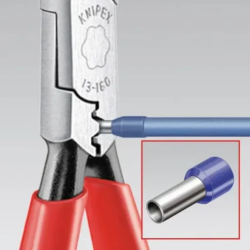 Verdrahtungszange, 160 mm mit 2 Komponenten-Griff