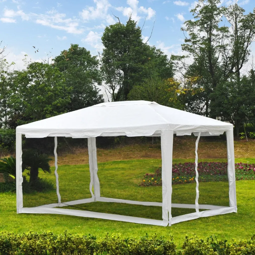Pavillon Partyzelt mit Seitenwänden 4x3m