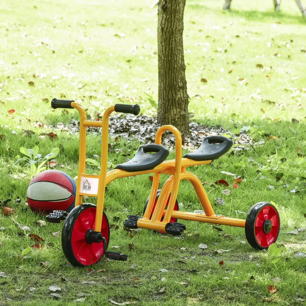 Dreiräder für 2 kinder 3-5 Jahre Kinder Laufrad mit großen Reifen Kinderfahrzeug Jungen Mädchen Stahl Kunststoff mehrfar