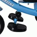 Kinderfahrrad/Dreirädchen - Blau- Schiebestange, klappbare Fußstütze, Korb