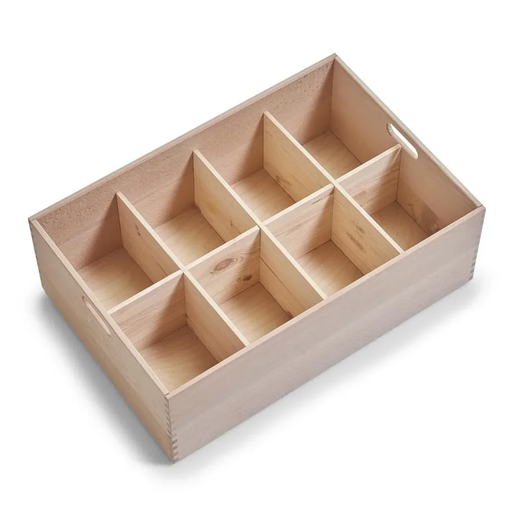 Allzweckkiste, Buche lackiert, 60 x 40 x 21 cm