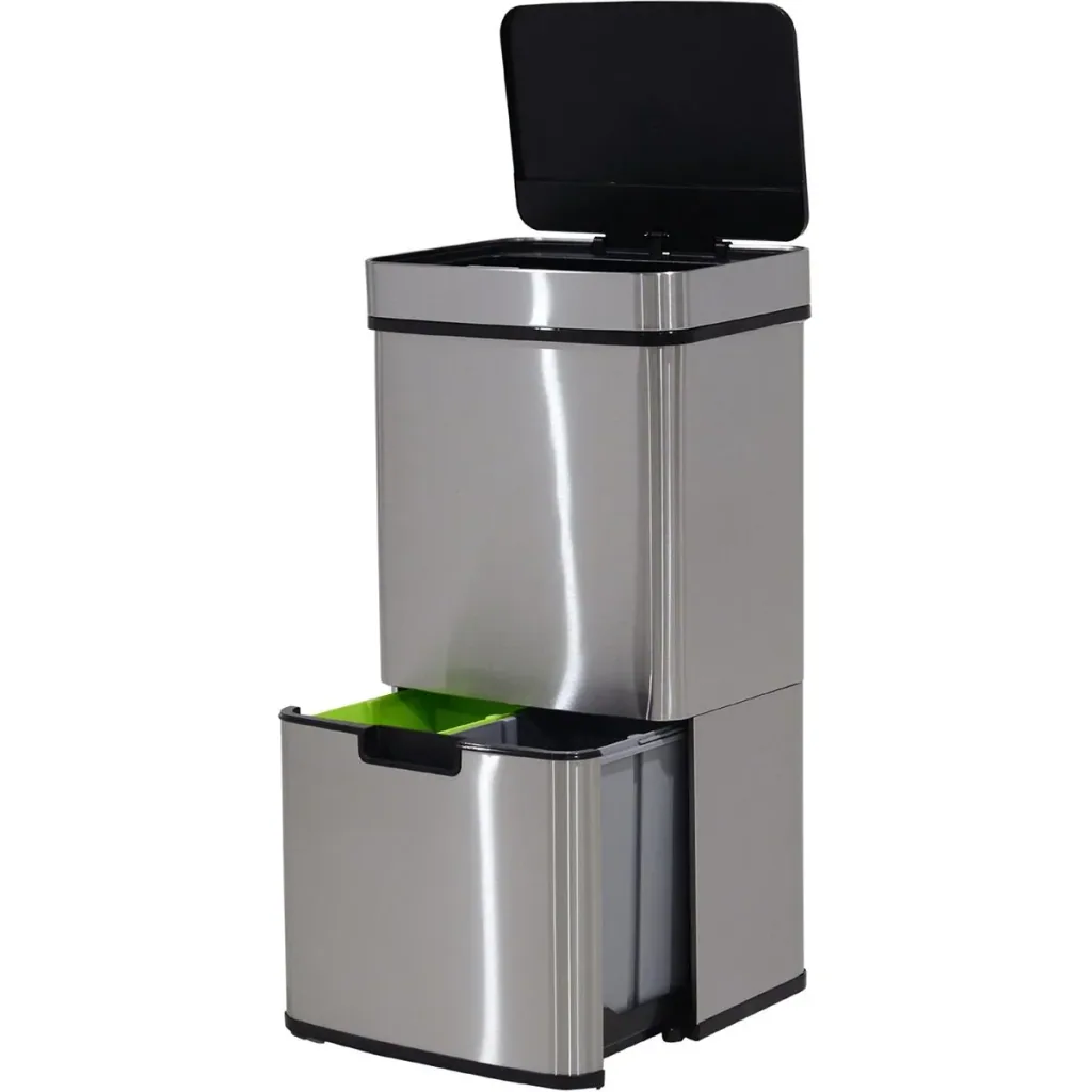 Abfalleimer mit Sensor silber