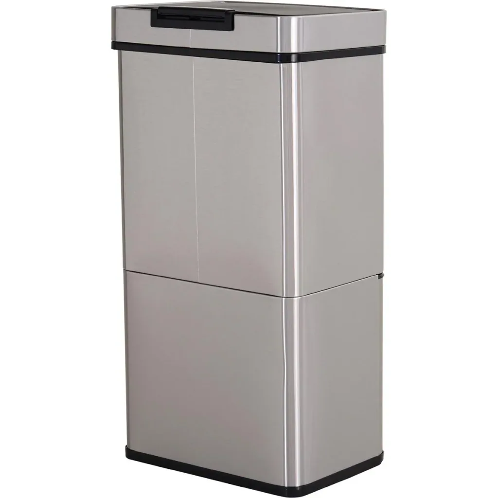 Abfalleimer mit Sensor silber
