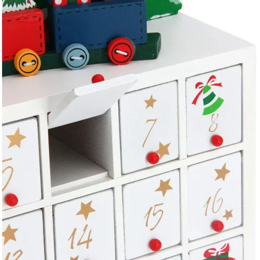 Adventskalender quer mit Fächern zum Selbstbefüllen