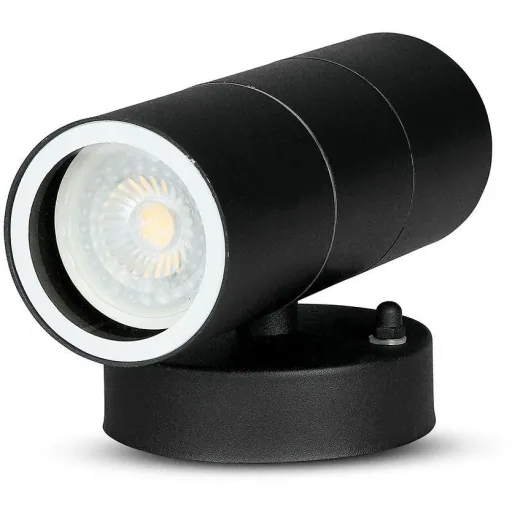 VT-7622 Wandleuchte für den Außenbereich Auf/Ab - GU10 - Edelstahl - Schwarz - IP44