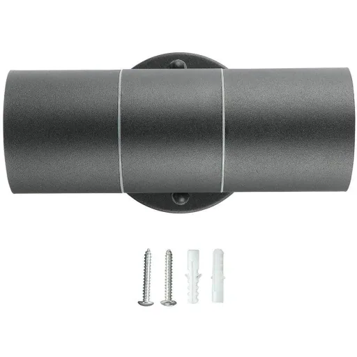 VT-7622 Wandleuchte für den Außenbereich Auf/Ab - GU10 - Edelstahl - Schwarz - IP44