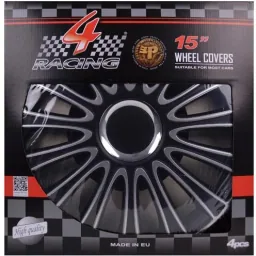 Radblendenset LeMans Pro Silver Black 15inch